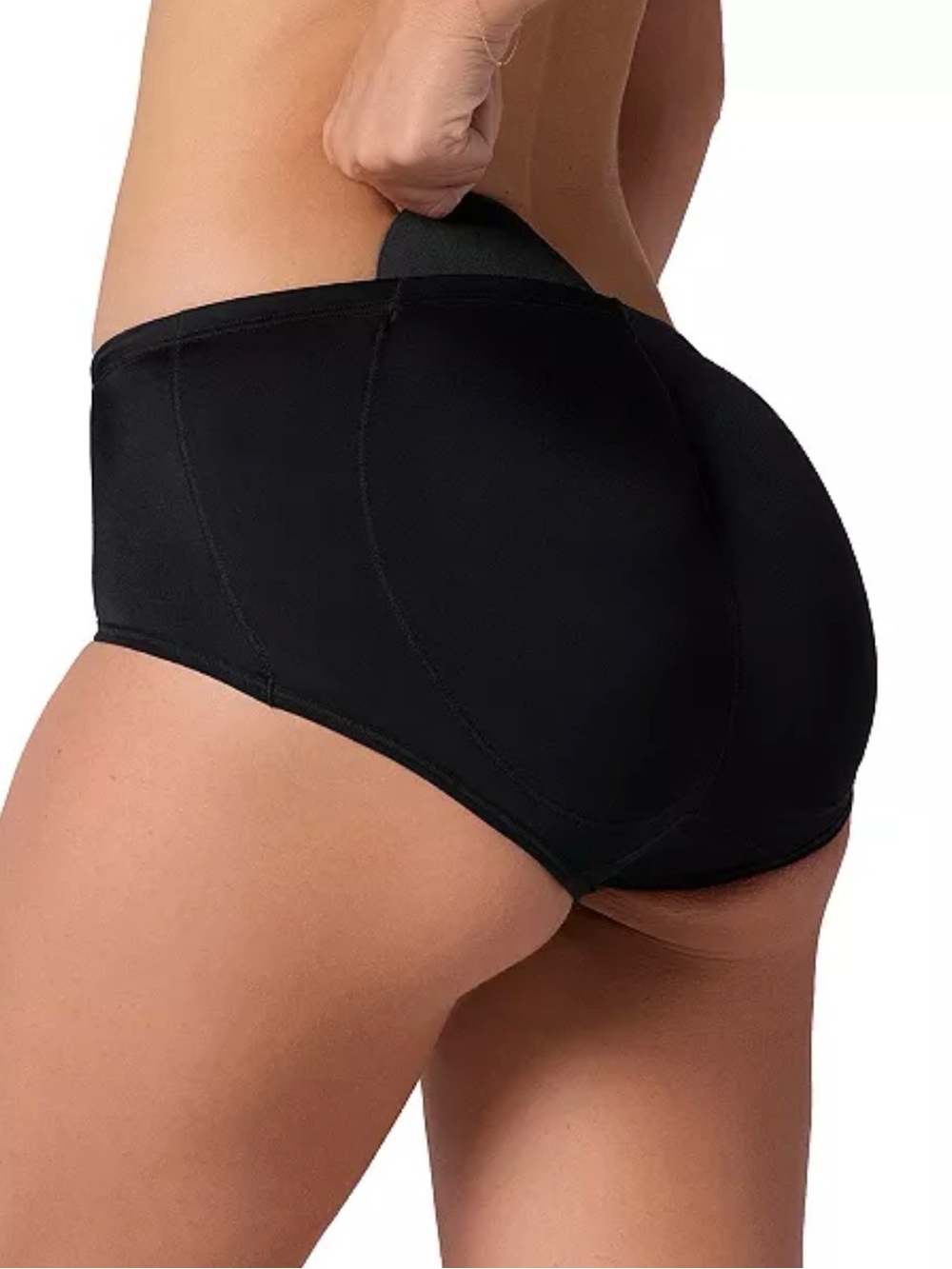 Leonisa Butt Lifting Shapewear Booty Lifting Panties for Women Black Large